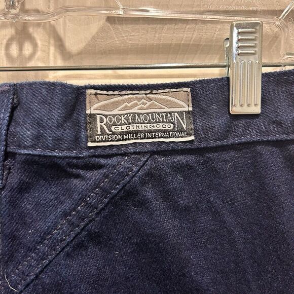 Vintage Rockies Jeans Bareback Blue Denim Yoke High Rise Size 15/16 32/36 - Picture 9 of 11